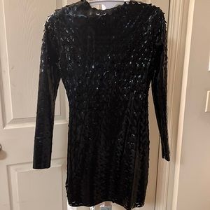 Black, jojo cutout mini bodycon dress